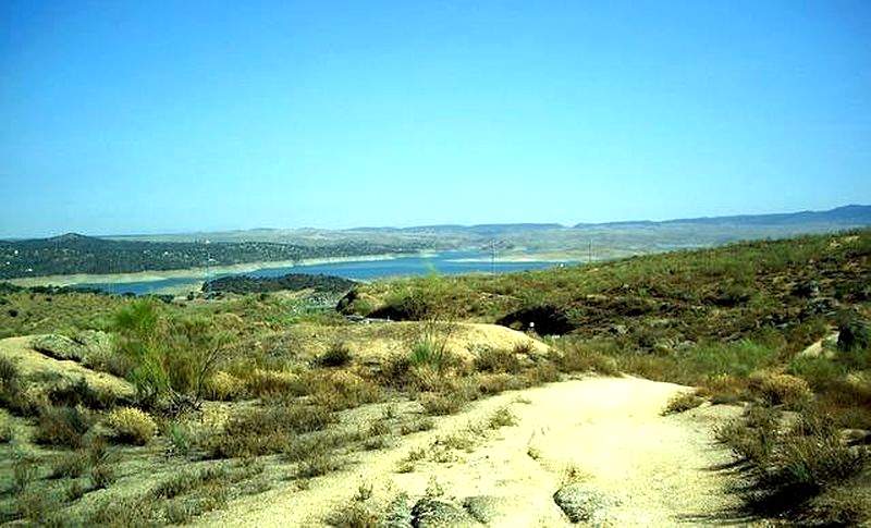 Llegando al Embalse de Alcántara