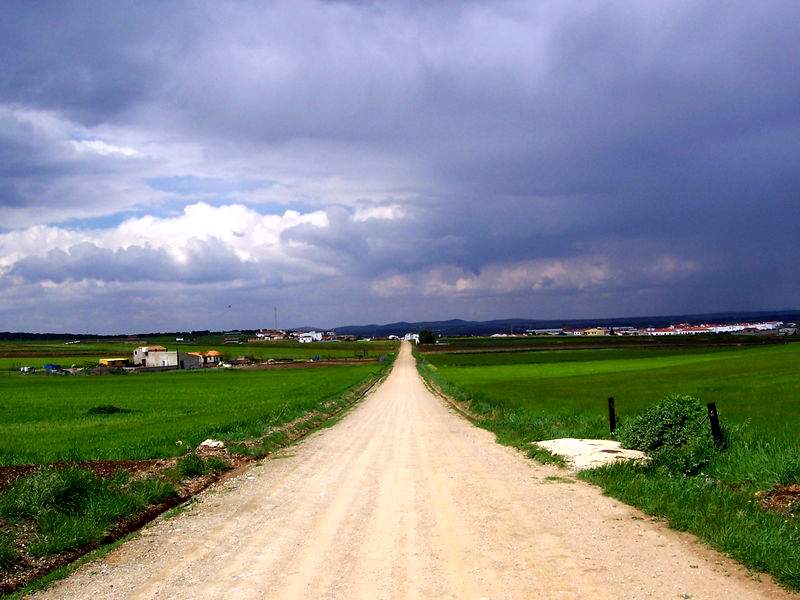Llegando a Calzadilla de los Barros